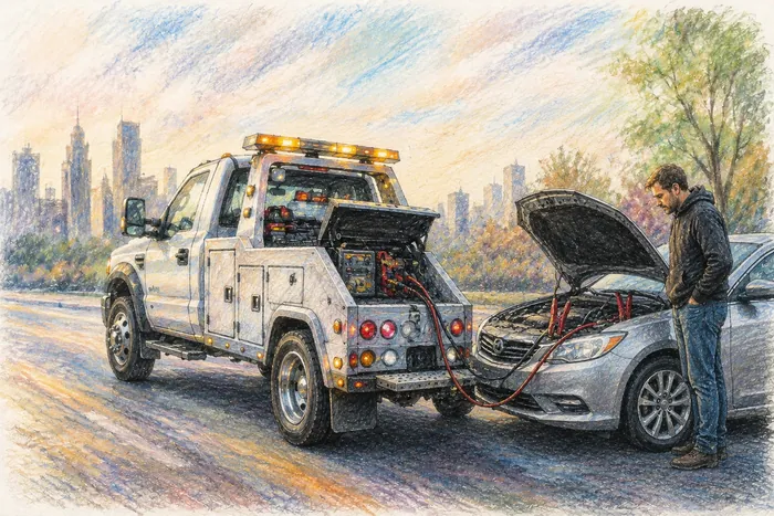 Spare tire and roadside tools