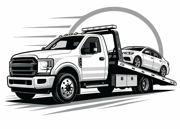 Towing vehicle after a breakdown