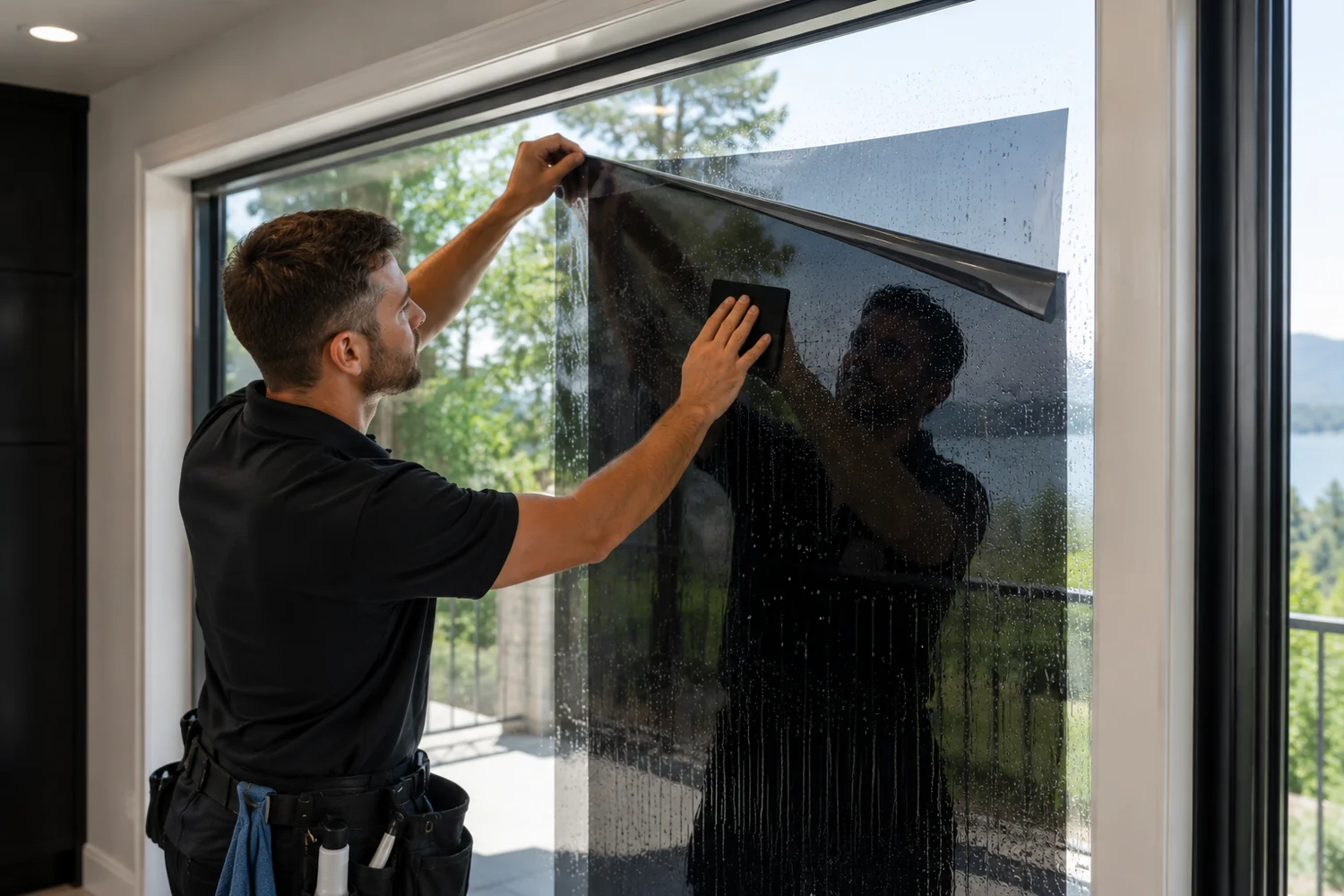 Bright home windows with solar control tinting