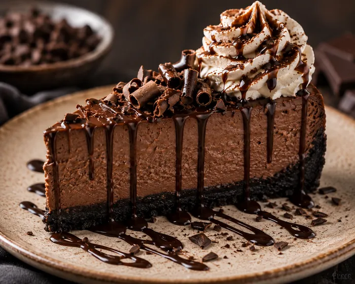 Elegant plated dessert