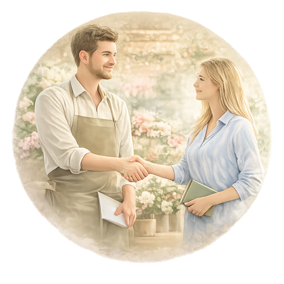 Elegant bouquet close-up showing color balance and premium floral styling