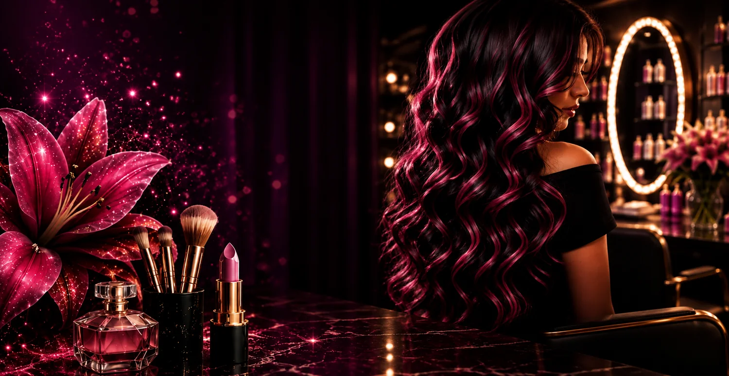 Spacious beauty salon with mirrors, seating, and contemporary lighting