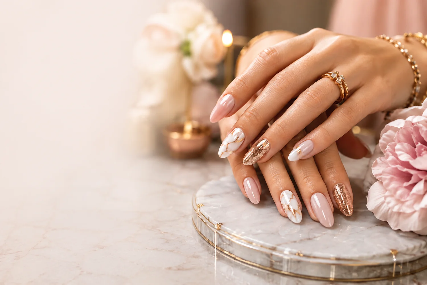 Client receiving a professional manicure at Nails For You