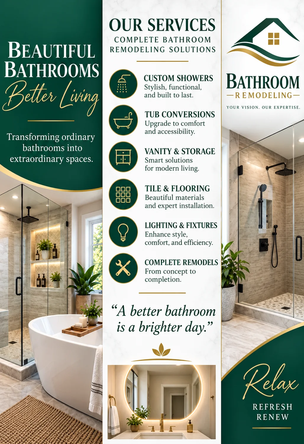 Bathroom remodeling planning focused on practical daily use and coordinated improvements