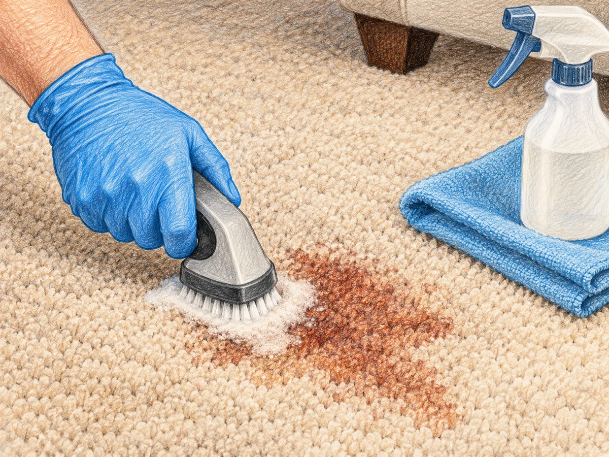 Focused carpet stain and spot treatment