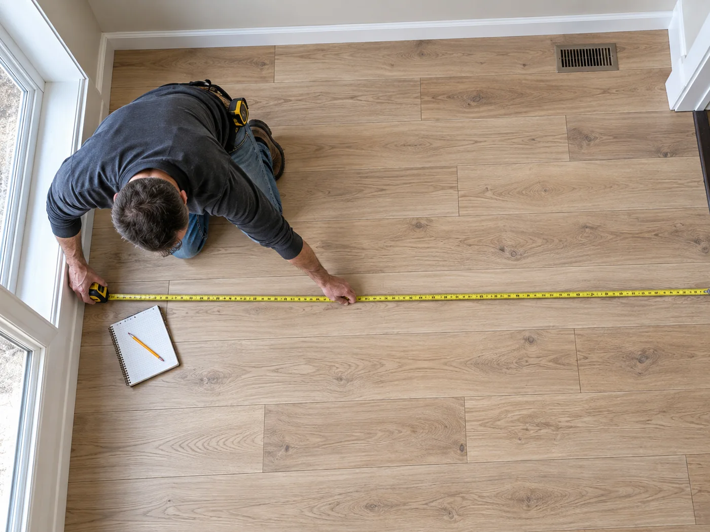 Straight Line Flooring transition and threshold planning by Giancarlo Hunt