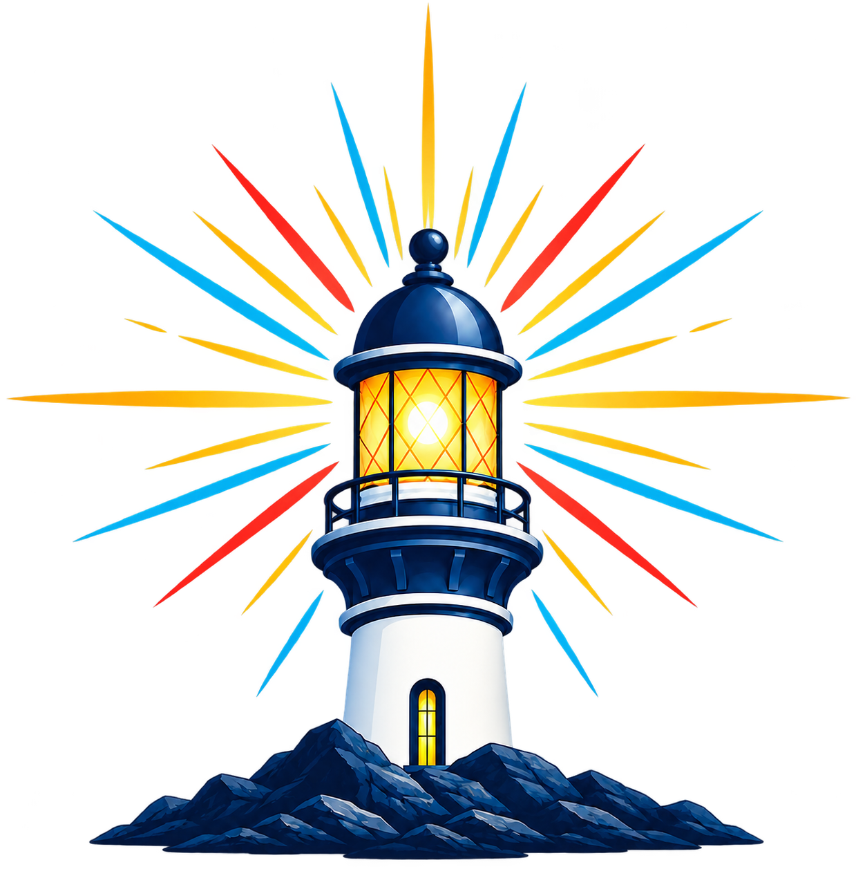 BrightHarbor lighthouse logo