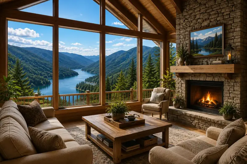 Vacation home overlooking the lake