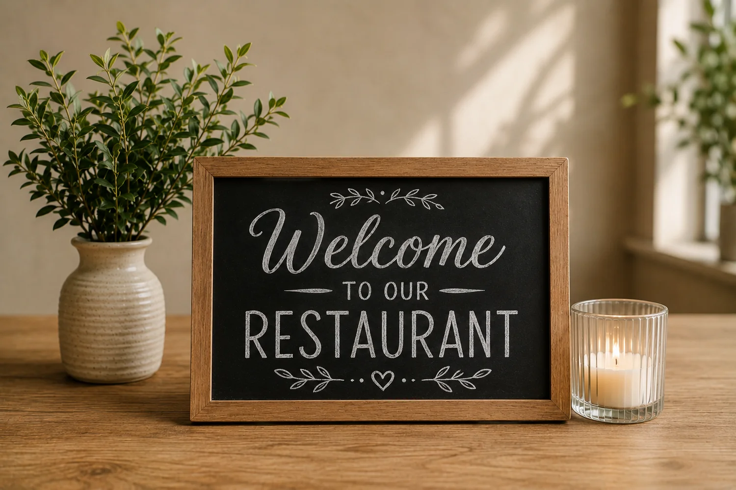Restaurant tables prepared for guests