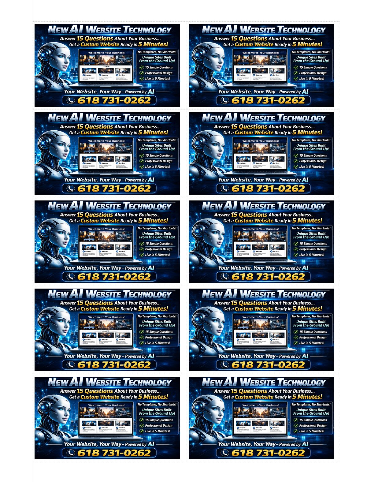 Marketing campaign media material