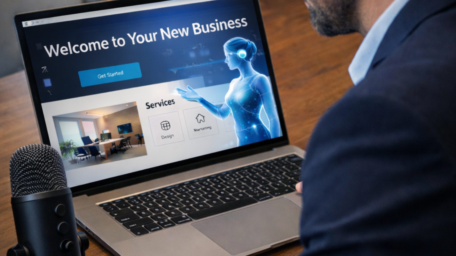 Building a professional website with AI assistance