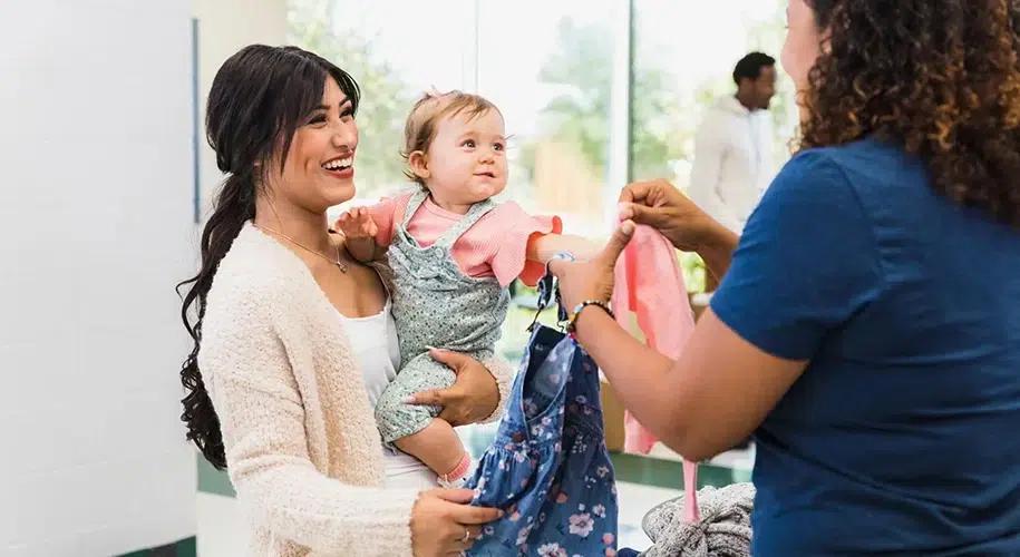 Family daycare handoff during enrollment and care transition