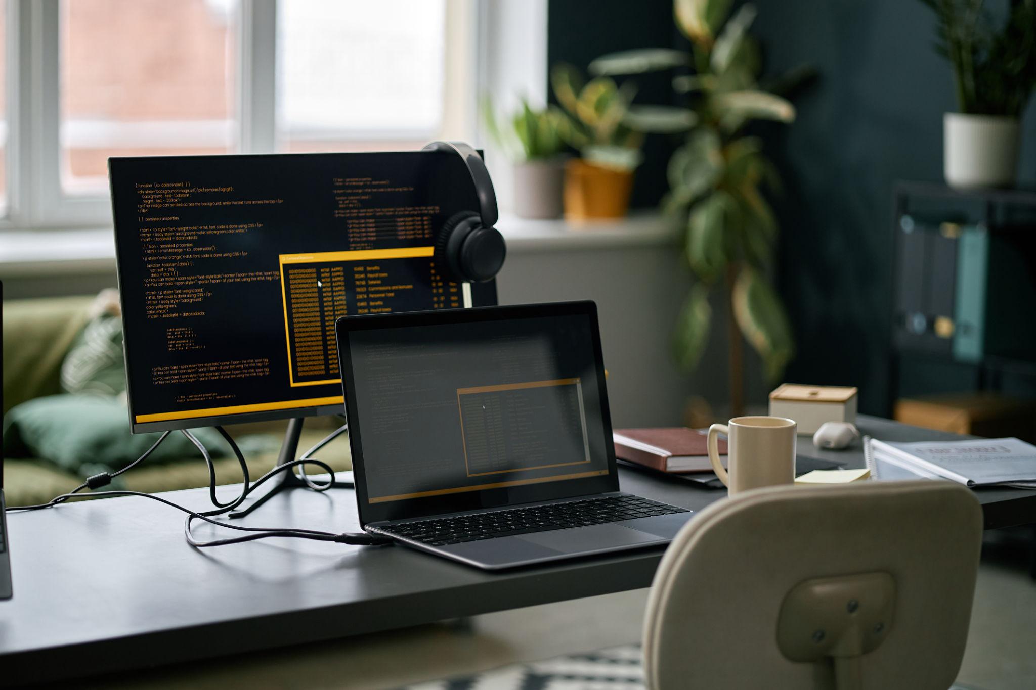Business support, documentation, proofreading, and transcription workspace